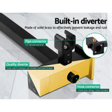 darrahopens Home & Garden > Bathroom Accessories Cefito WELS 8'' Rain Shower Head Set Square Handheld High Pressure Wall Black