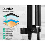 darrahopens Home & Garden > Bathroom Accessories Cefito WELS 8'' Rain Shower Head Set Square Handheld High Pressure Wall Black