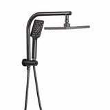 darrahopens Home & Garden > Bathroom Accessories Cefito WELS 8'' Rain Shower Head Set Square Handheld High Pressure Wall Black