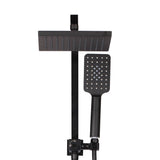 darrahopens Home & Garden > Bathroom Accessories Cefito WELS 8'' Rain Shower Head Set Square Handheld High Pressure Wall Black