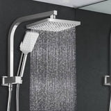 darrahopens Home & Garden > Bathroom Accessories Cefito WELS 8'' Rain Shower Head Set Square Handheld High Pressure Wall Chrome