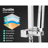 darrahopens Home & Garden > Bathroom Accessories Cefito WELS 8'' Rain Shower Head Set Square Handheld High Pressure Wall Chrome