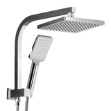 darrahopens Home & Garden > Bathroom Accessories Cefito WELS 8'' Rain Shower Head Set Square Handheld High Pressure Wall Chrome