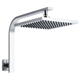 darrahopens Home & Garden > Bathroom Accessories Cefito WElS 8'' Rain Shower Head Set Square High Pressure Wall Arm DIY Chrome