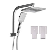 darrahopens Home & Garden > Bathroom Accessories Cefito WELS 8'' Rain Shower Head Taps Square Handheld High Pressure Wall Chrome