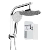 darrahopens Home & Garden > Bathroom Accessories Cefito WELS 9'' Rain Shower Head Mixer Round Handheld High Pressure Wall Chrome