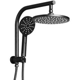 darrahopens Home & Garden > Bathroom Accessories Cefito WELS 9'' Rain Shower Head Set Round Handheld High Pressure Wall Black