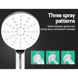 darrahopens Home & Garden > Bathroom Accessories Cefito WELS 9'' Rain Shower Head Set Round Handheld High Pressure Wall Chrome