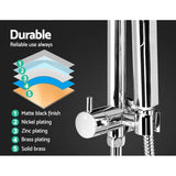 darrahopens Home & Garden > Bathroom Accessories Cefito WELS 9'' Rain Shower Head Set Round Handheld High Pressure Wall Chrome
