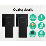 darrahopens Home & Garden > Bathroom Accessories Cefito WELS 9'' Rain Shower Head Taps Round Handheld High Pressure Wall Black