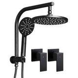darrahopens Home & Garden > Bathroom Accessories Cefito WELS 9'' Rain Shower Head Taps Round Handheld High Pressure Wall Black
