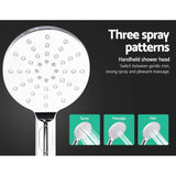 darrahopens Home & Garden > Bathroom Accessories Cefito WELS 9'' Rain Shower Head Taps Round Handheld High Pressure Wall Chrome
