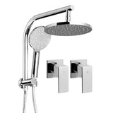 darrahopens Home & Garden > Bathroom Accessories Cefito WELS 9'' Rain Shower Head Taps Round Handheld High Pressure Wall Chrome