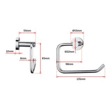 darrahopens Home & Garden > Bathroom Accessories Classic Chrome Toilet Paper Holder Bathroom