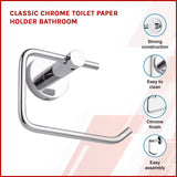 darrahopens Home & Garden > Bathroom Accessories Classic Chrome Toilet Paper Holder Bathroom