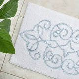 darrahopens Home & Garden > Bathroom Accessories Cotton Medallion Tufted Non Slip Jacquard Bath mat