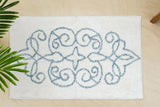 darrahopens Home & Garden > Bathroom Accessories Cotton Medallion Tufted Non Slip Jacquard Bath mat