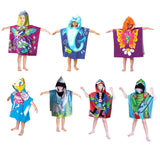 Darrahopens Home & Garden > Bathroom Accessories Cute Kids Cotton Hooded Towel Poncho 60 x 120 cm Shark