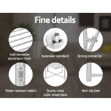 Darrahopens Home & Garden > Bathroom Accessories Devanti Electric Heated Towel Clothes Rail Rack Airer Dryer Warmer Stand 300W