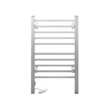 darrahopens Home & Garden > Bathroom Accessories Devanti Electric Heated Towel Rail Rails Warmer Rack Aluminium 10 Bars