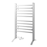 darrahopens Home & Garden > Bathroom Accessories Devanti Electric Heated Towel Rail Rails Warmer Rack Aluminium 10 Bars