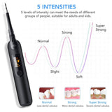 Darrahopens Home & Garden > Bathroom Accessories Electric Ultrasonic Dental Tartar Plaque Calculus Tooth Remover Set Kits Cleaner with LED Screen