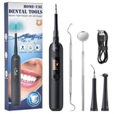 Darrahopens Home & Garden > Bathroom Accessories Electric Ultrasonic Dental Tartar Plaque Calculus Tooth Remover Set Kits Cleaner with LED Screen