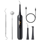 Darrahopens Home & Garden > Bathroom Accessories Electric Ultrasonic Dental Tartar Plaque Calculus Tooth Remover Set Kits Cleaner with LED Screen
