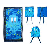 Darrahopens Home & Garden > Bathroom Accessories Extra Large Beach Towel N Bag Octopus
