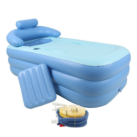 Darrahopens Home & Garden > Bathroom Accessories Foldable Portable Inflatable Blowup PVC Bath Tub Home Indoor Travel Spa Relaxing