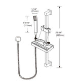 darrahopens Home & Garden > Bathroom Accessories Hand Held Shower Rail Soap Dish Bathroom Set