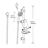 darrahopens Home & Garden > Bathroom Accessories Hand Held Shower Rail Soap Dish Bathroom Set
