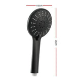 Darrahopens Home & Garden > Bathroom Accessories Handheld Shower Head 4.5" High Pressure 5 Modes Poweful Round Black