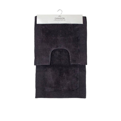 Darrahopens Home & Garden > Bathroom Accessories J.Elliot Home Home 2000GSM 2 Pce Dawson 100% Cotton Bath Mat Set Charcoal