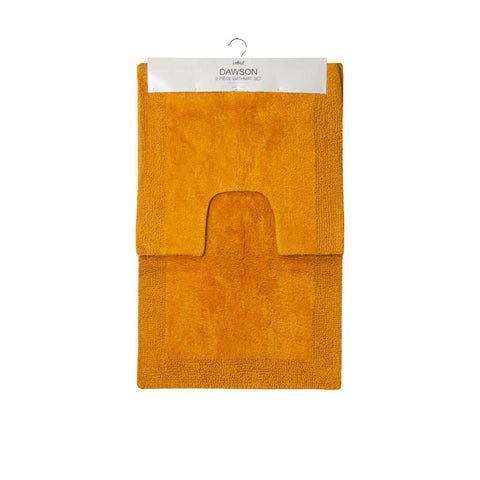 Darrahopens Home & Garden > Bathroom Accessories J.Elliot Home Home 2000GSM 2 Pce Dawson 100% Cotton Bath Mat Set Mustard