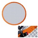 Darrahopens Home & Garden > Bathroom Accessories J.Elliot Home Koel Round Cotton Turkish Towel Navy/ Orange