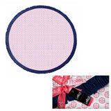 Darrahopens Home & Garden > Bathroom Accessories J.Elliot Home Koel Round Cotton Turkish Towel Pink/ Navy