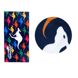 Darrahopens Home & Garden > Bathroom Accessories Jumping Kangaroos Printed Microfiber Beach Towel 75 x 152 cm