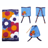 Darrahopens Home & Garden > Bathroom Accessories Kids Beach Towel N Bag Bloom