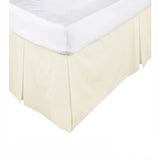 Darrahopens Home & Garden > Bathroom Accessories KINGDOM Box Pleated Valance Cream - DOUBLE