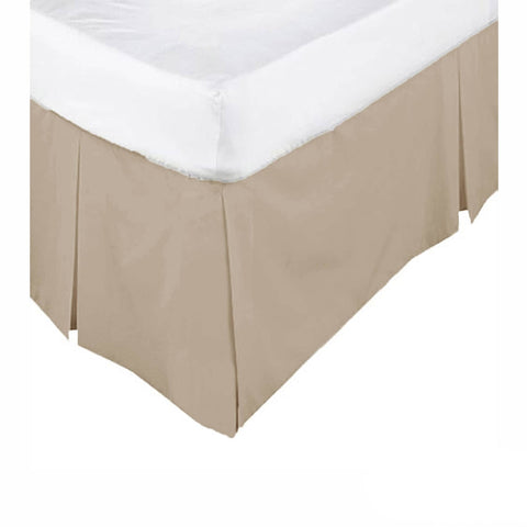 Darrahopens Home & Garden > Bathroom Accessories KINGDOM Box Pleated Valance Linen - QUEEN