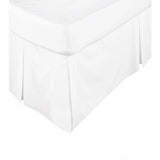 Darrahopens Home & Garden > Bathroom Accessories KINGDOM Box Pleated Valance White - SINGLE