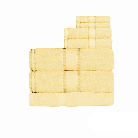 Darrahopens Home & Garden > Bathroom Accessories Kingtex 550gsm Cotton 7 Pce Bath Sheet Set Yellow