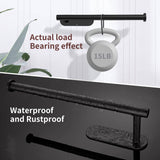 Darrahopens Home & Garden > Bathroom Accessories Kitchen Paper Holder Under Cabinet Wall Mount Adhesive Paper Towel Holder  Black