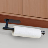 Darrahopens Home & Garden > Bathroom Accessories Kitchen Paper Holder Under Cabinet Wall Mount Adhesive Paper Towel Holder  Black