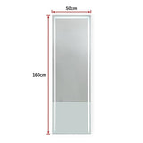 darrahopens Home & Garden > Bathroom Accessories LED Full Length Mirror Standing Floor Makeup Wall Light Mirror 1.6M