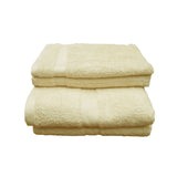 Darrahopens Home & Garden > Bathroom Accessories Pack of 4 Uranus Cotton Bath Towel Set Butter