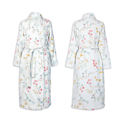 Darrahopens Home & Garden > Bathroom Accessories PIP Studio Les Fleurs Cotton Bath Robe White XXL