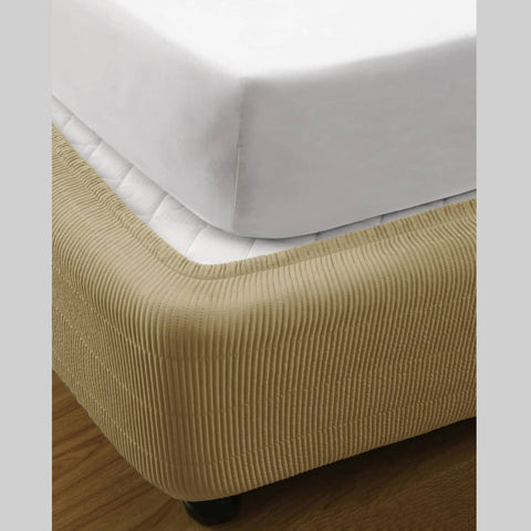 Darrahopens Home & Garden > Bathroom Accessories Ramesses Vertical Quilted Valance Linen SINGLE