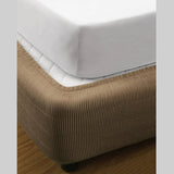 Darrahopens Home & Garden > Bathroom Accessories Ramesses Vertical Quilted Valance Mocha KING SINGLE